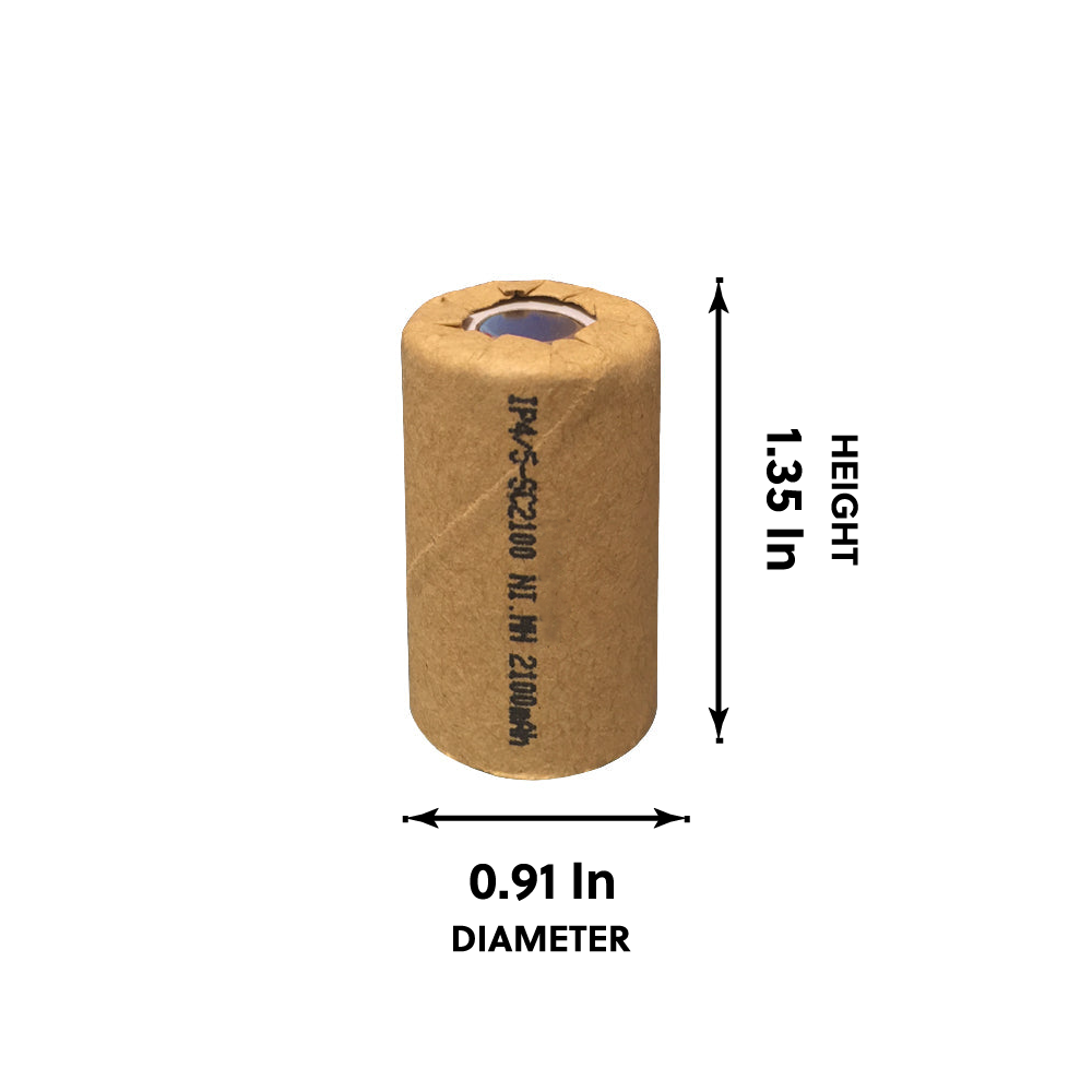 IP Power 4/5 Sub C Ni-Mh 2100mAh Flat Top