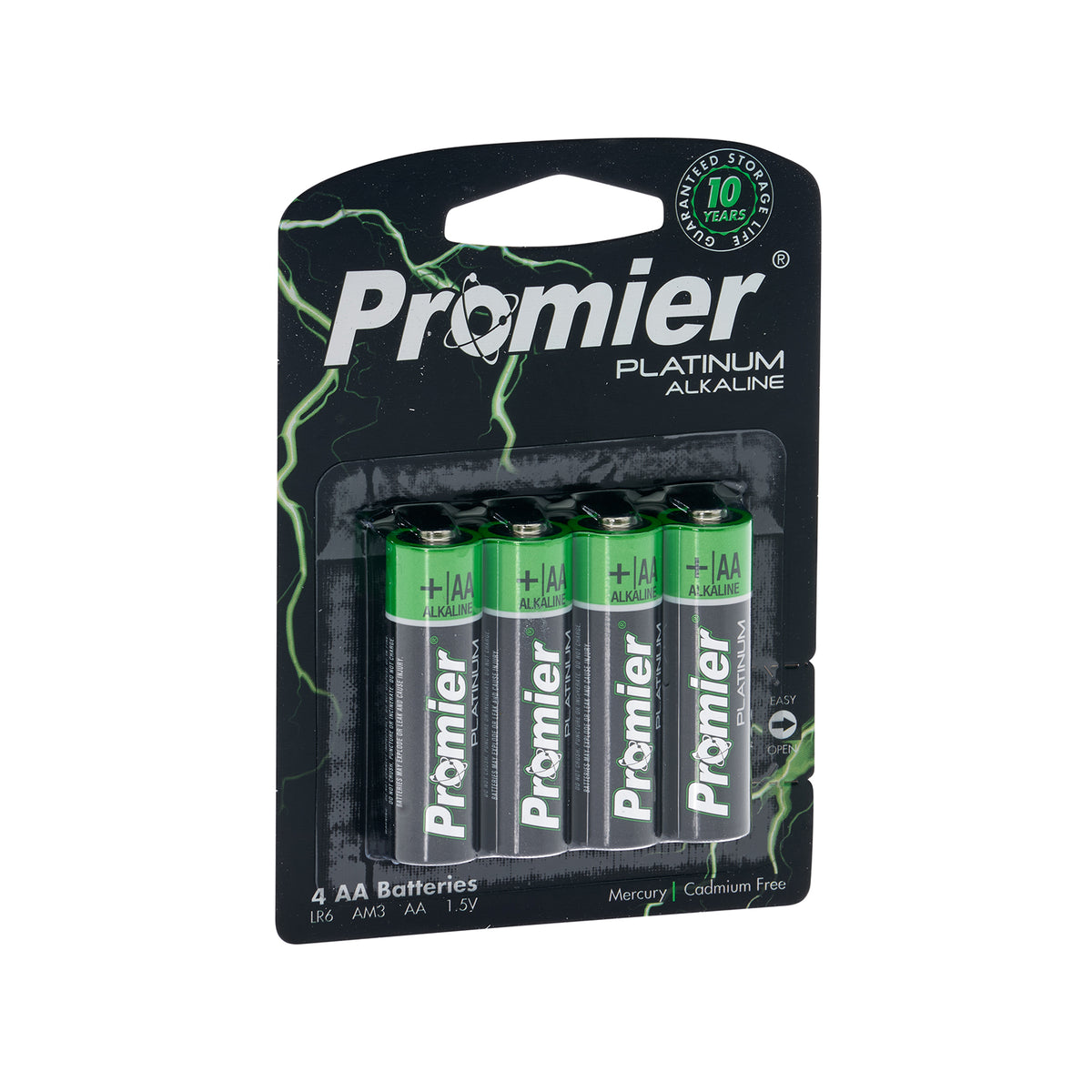 Promier AA Platinum Alkaline Batteries Blister 4pk