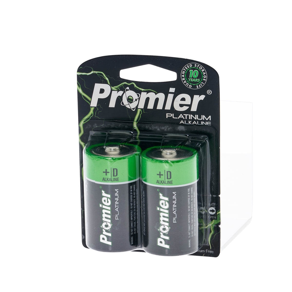 Promier D Platinum Alkaline Batteries Blister 2Pk