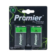 Promier 9V Platinum Alkaline Batteries Blister 2Pk