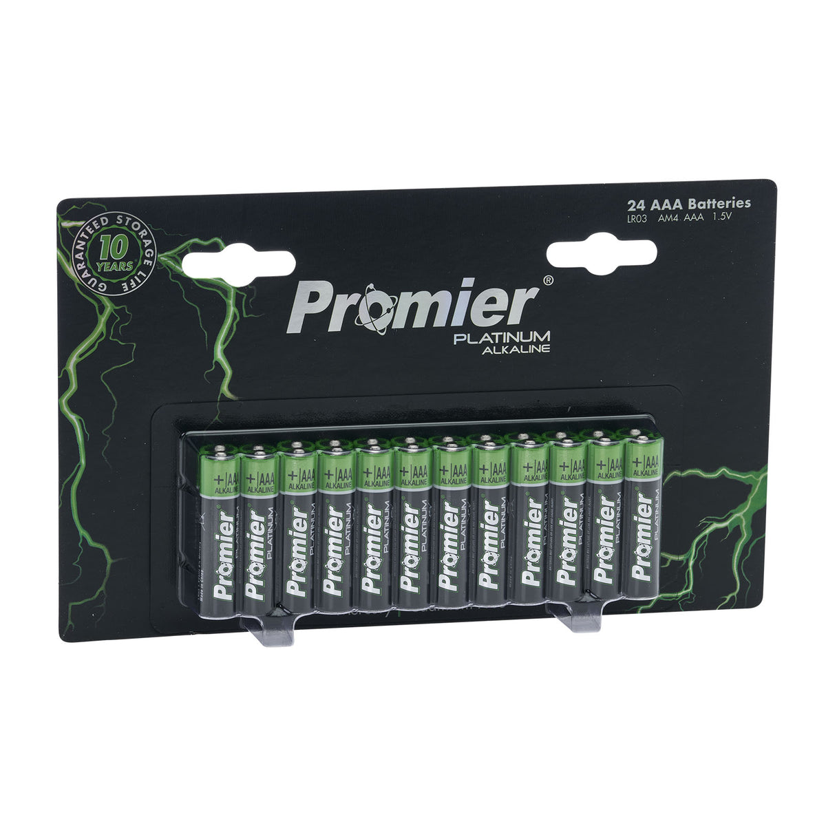 Promier AAA Platinum Alkaline Batteries Blister 24Pk