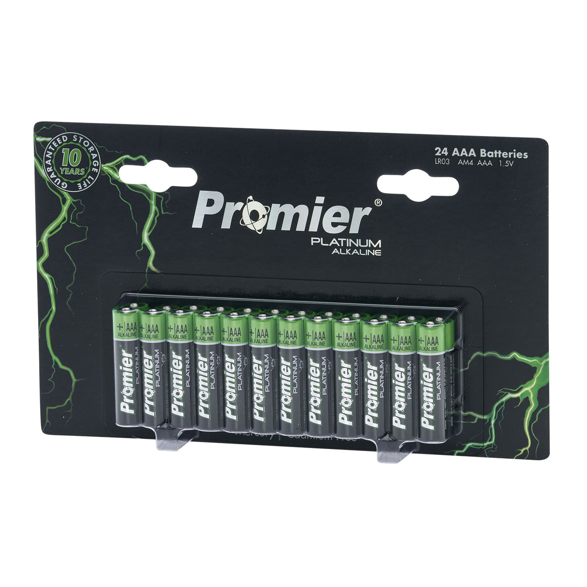 Promier AAA Platinum Alkaline Batteries Blister 24Pk