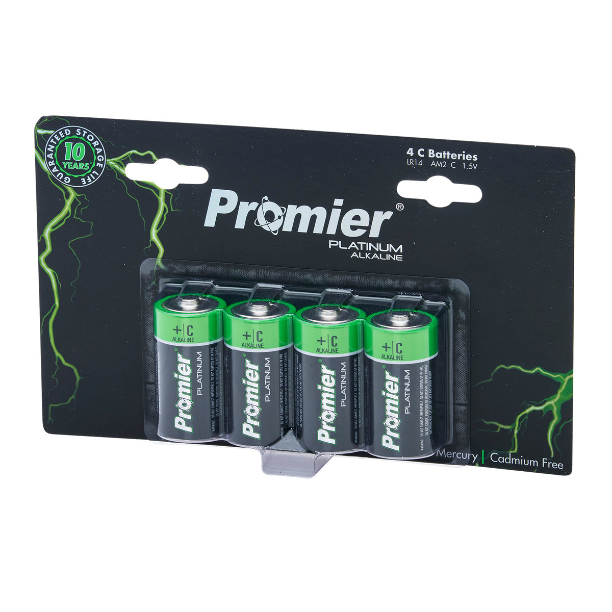 Promier C Platinum Alkaline Batteries Blister 4Pk