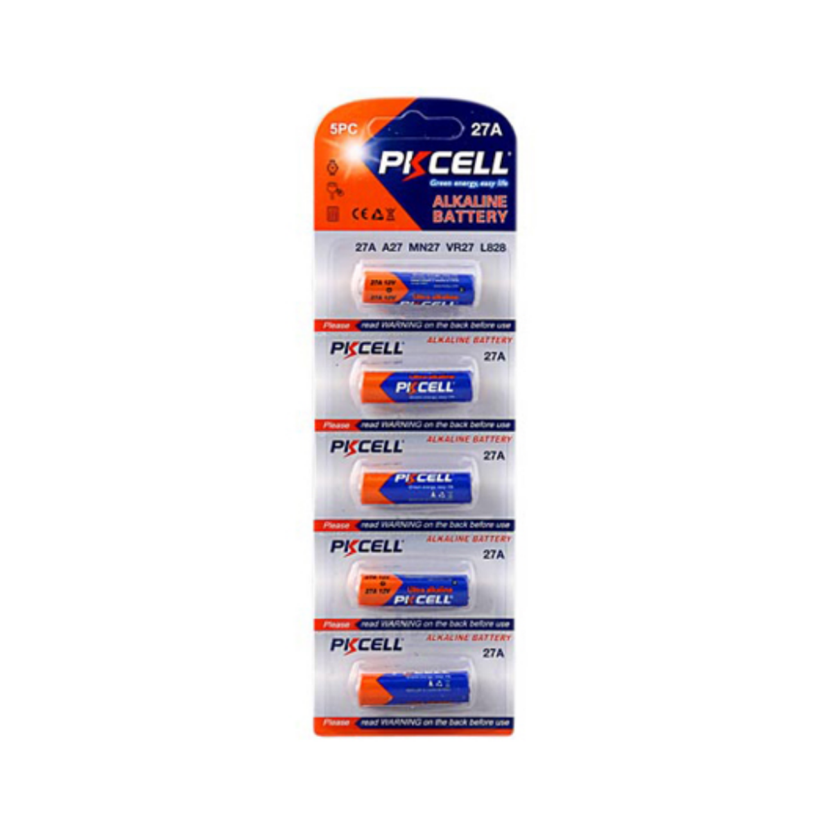 PK Cell 27A Alkaline Specialty Cell Blister 5Pk