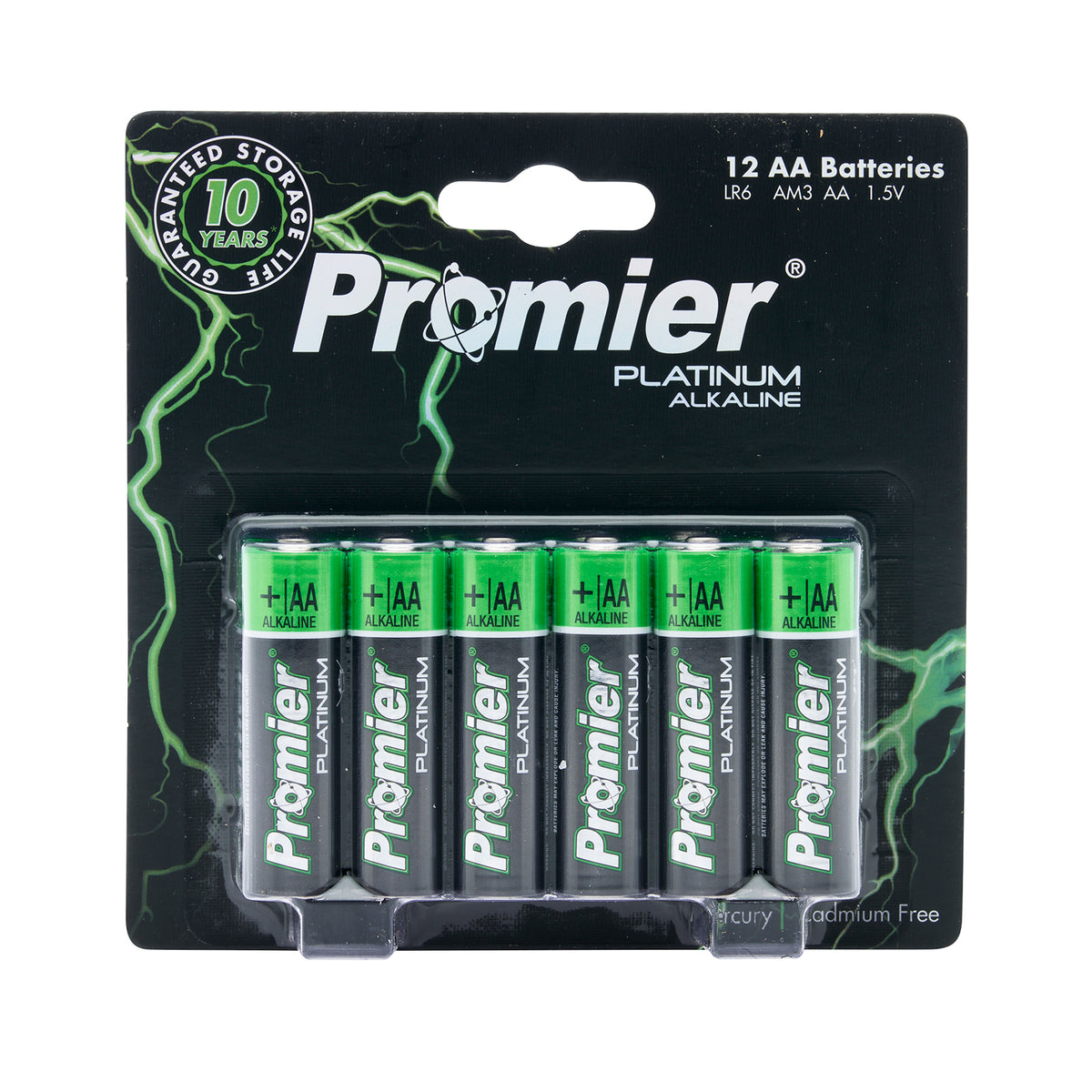 Promier AA Platinum Alkaline Batteries Box 12Pk