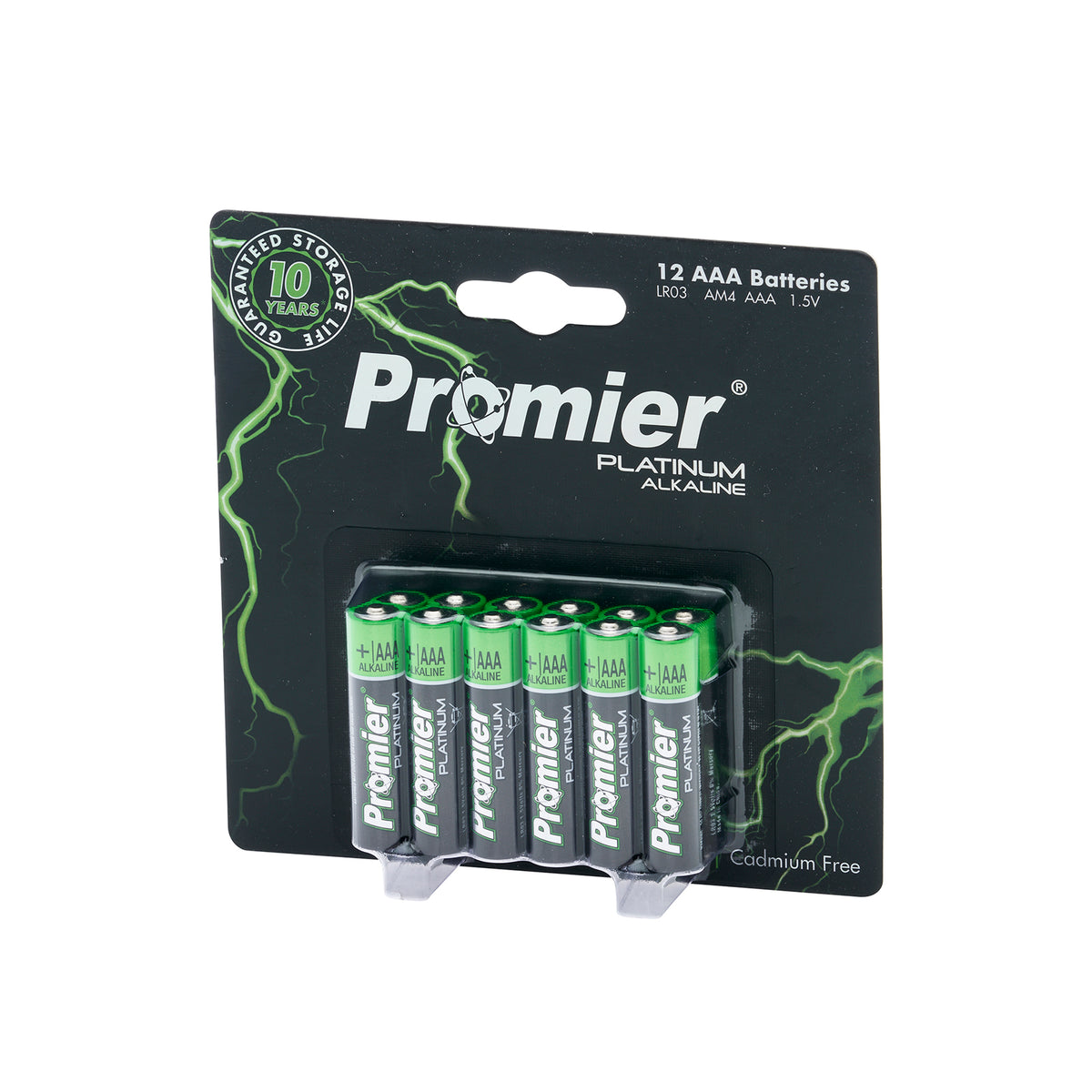 Promier AAA Platinum Alkaline Batteries Blister 12Pk