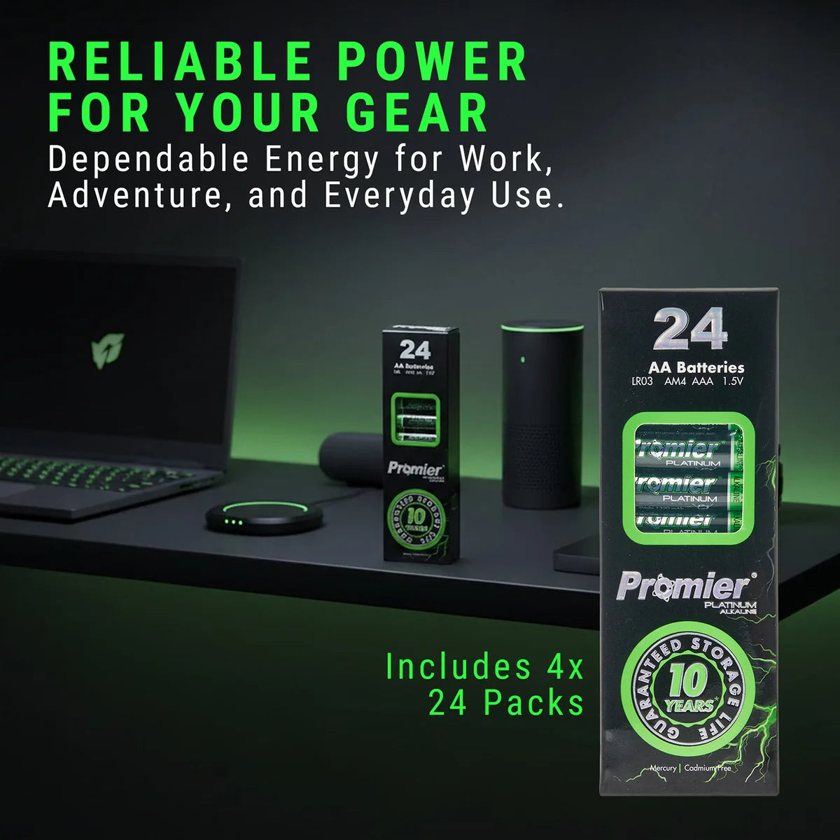 Promier AA Platinum Alkaline Batteries Box 16Pk