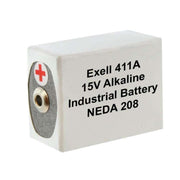 Exell 411A Alkaline 15V Battery NEDA 208 Compatible with 10F20, BLR121, M121
