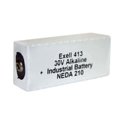 Exell 413A Alkaline 30V Battery NEDA 210 Compatible with 20F20, BLR123 ER413