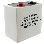 Exell 489A Alkaline 225V Battery NEDA 728 Compatible with ER489, EVR-489, 728