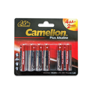 Camelion AA Plus Alkaline Batteries Blister 4+2Pk