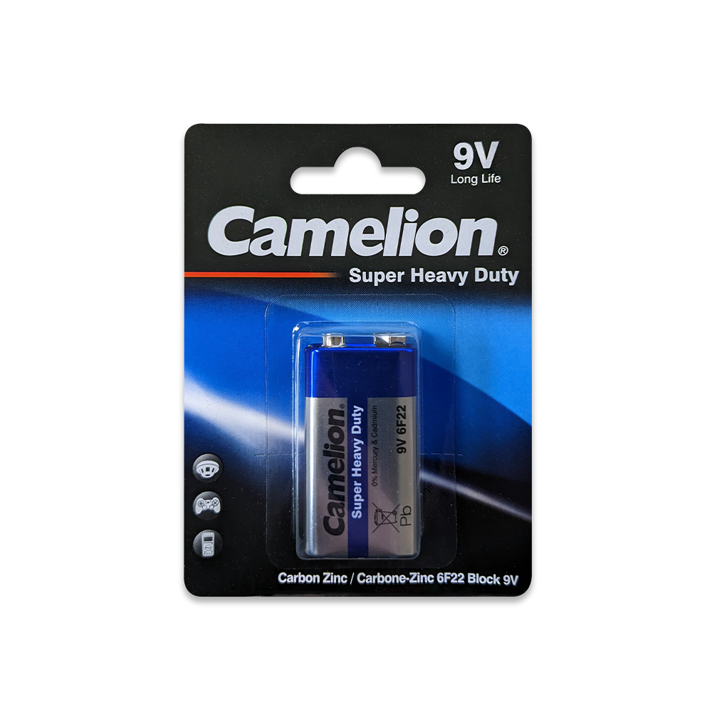 Camelion 9V Super Heavy Duty Battery Blister 1Pk