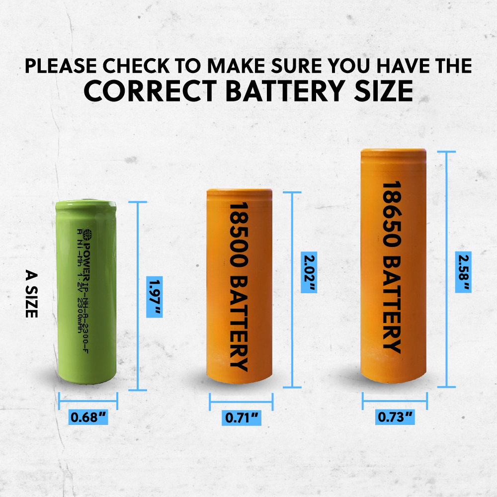 IP Power A Ni-Mh 1.2V 2300mAh Rechargeable Flat Top Battery Bulk