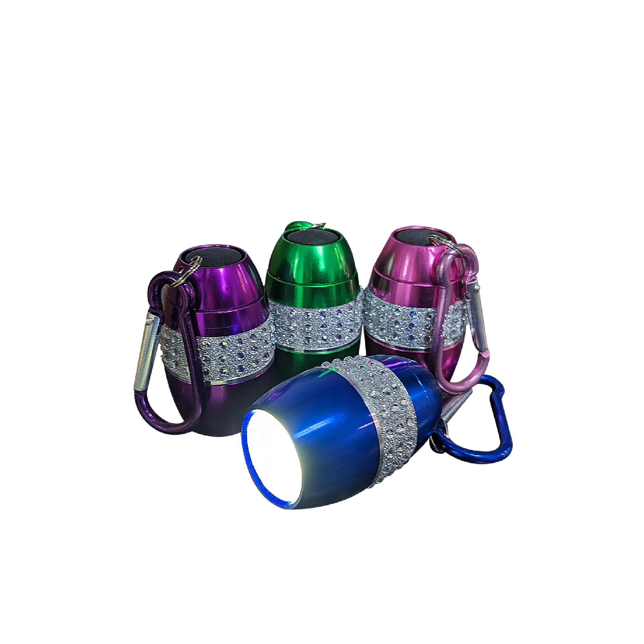 4 For $3- Bling Flashlight with COB LED Light - 4 Pack in Gift Box Packaging W/ Installed Batteries