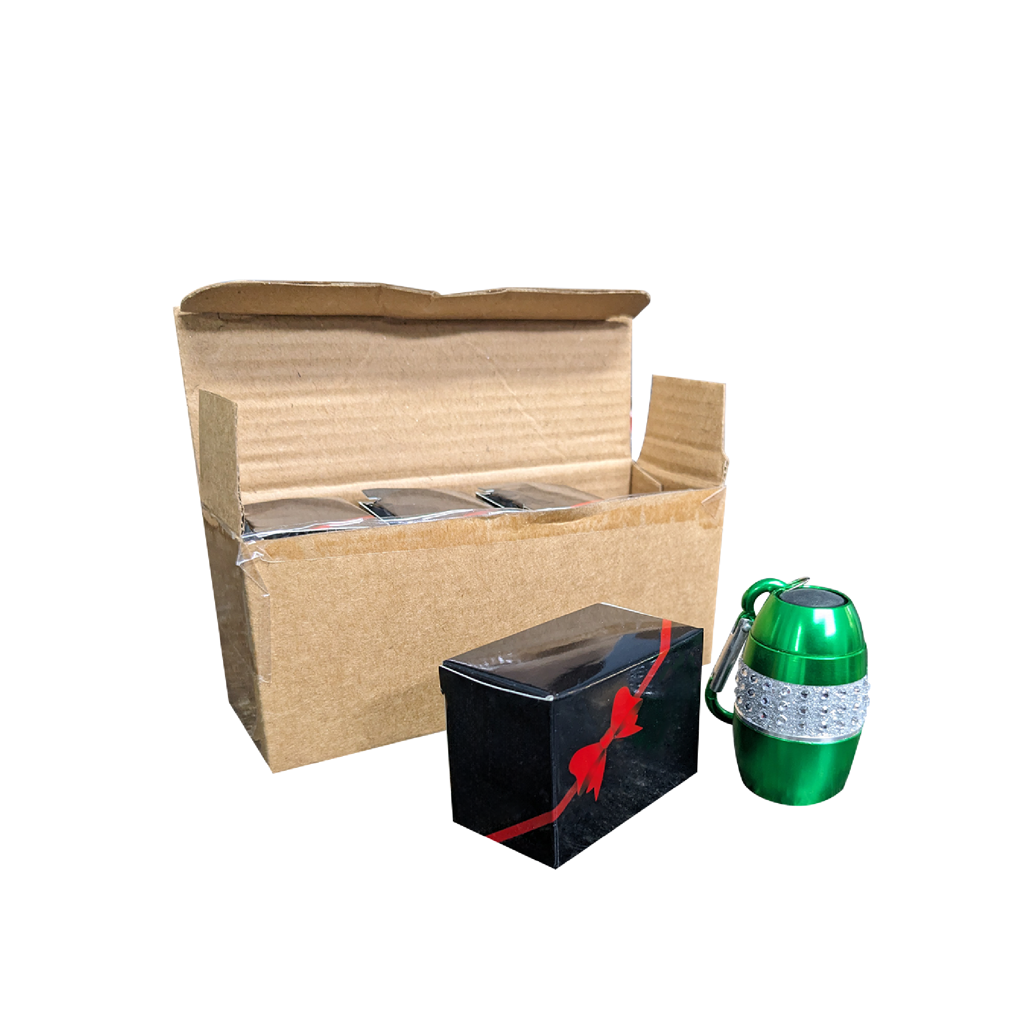 4 For $3- Bling Flashlight with COB LED Light - 4 Pack in Gift Box Packaging W/ Installed Batteries