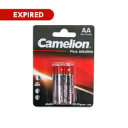 EXPIRED 10/24: Camelion AA Plus Alkaline Batteries Blister 2Pk