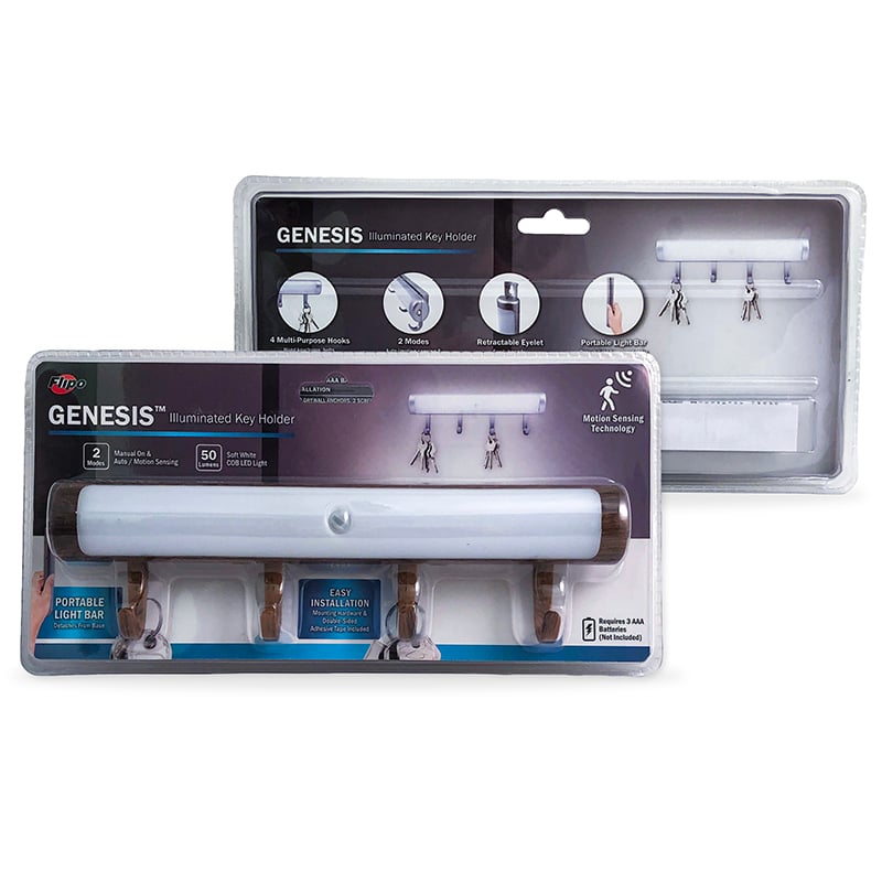 Flipo Genesis - Motion Sensing COB LED Illuminated Key Holder
