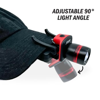 Flipo Radius™ Zoom Clip-On COB LED Cap Light