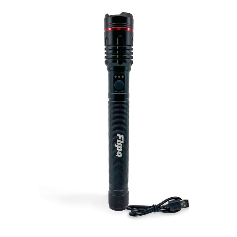 Flipo Tactical 4000 Lumen Rechargeable Flashlight 6 PC Display