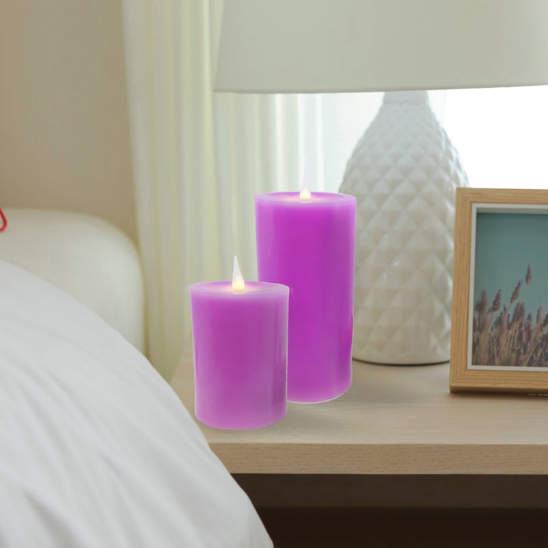 Pacific Accents Flameless Elite Collection - 4" Spring Wax Pillars