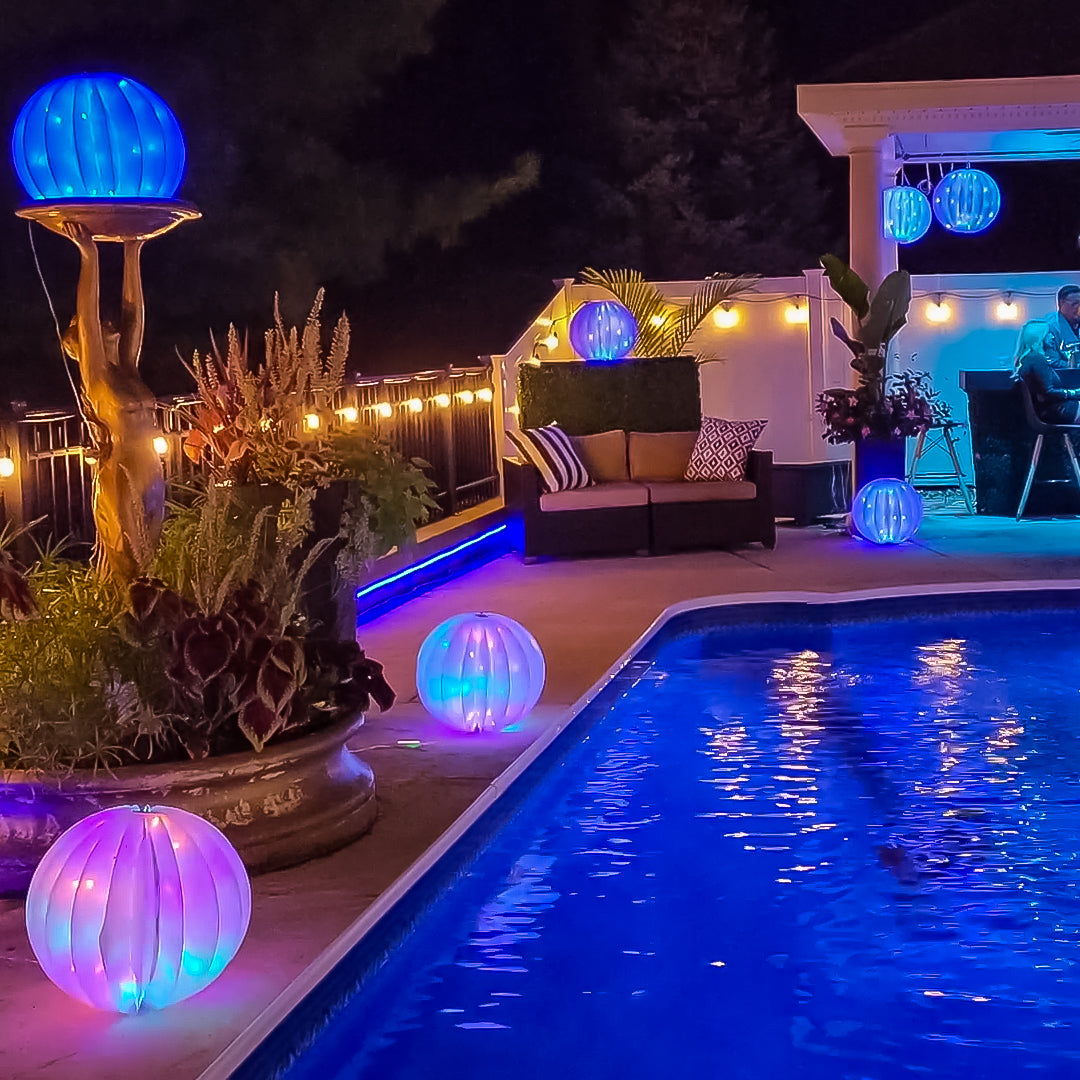 Flipo Twinklers™ Orb | 18" Indoor & Outdoor Foldable Lighted Orb