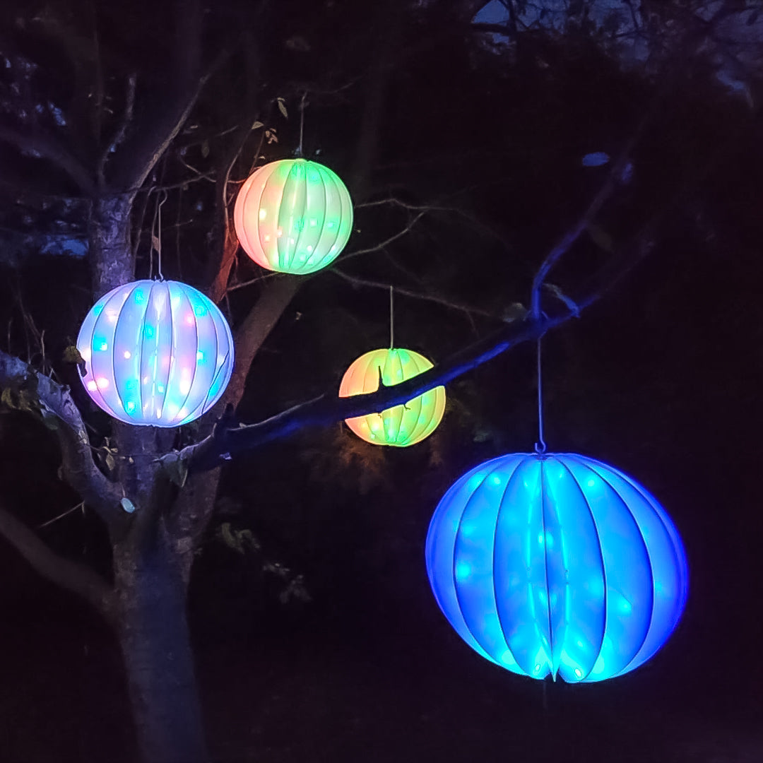 Flipo Twinklers™ Orb | 18" Indoor & Outdoor Foldable Lighted Orb