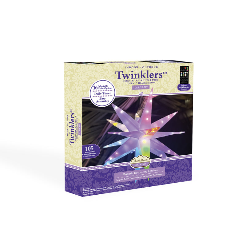 Flipo Twinklers™ | Large 22" Indoor & Outdoor Decorative LED Star