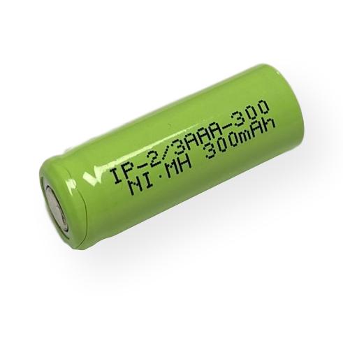 IP Power 2/3AAA Ni-Mh 1.2V 300mAh Rechargeable Flat Top Battery Bulk