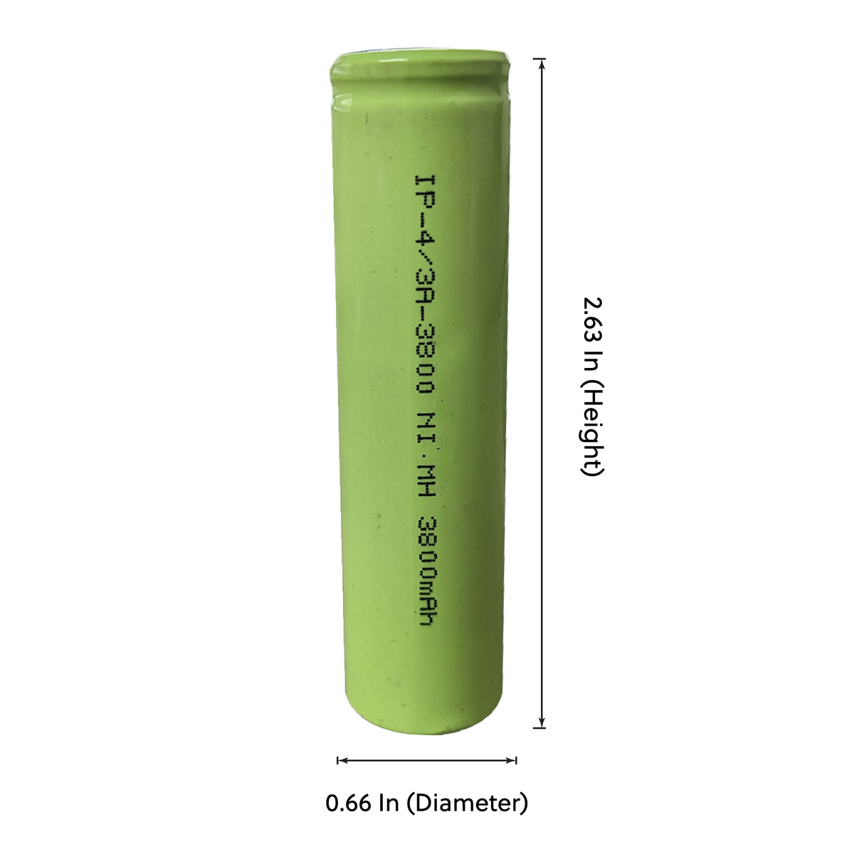 Icpp 4.3 Battery IP Power 4/3 A Ni-MH 1.2V 3800mAh Rechargeable Flat Top Battery Bulk ...