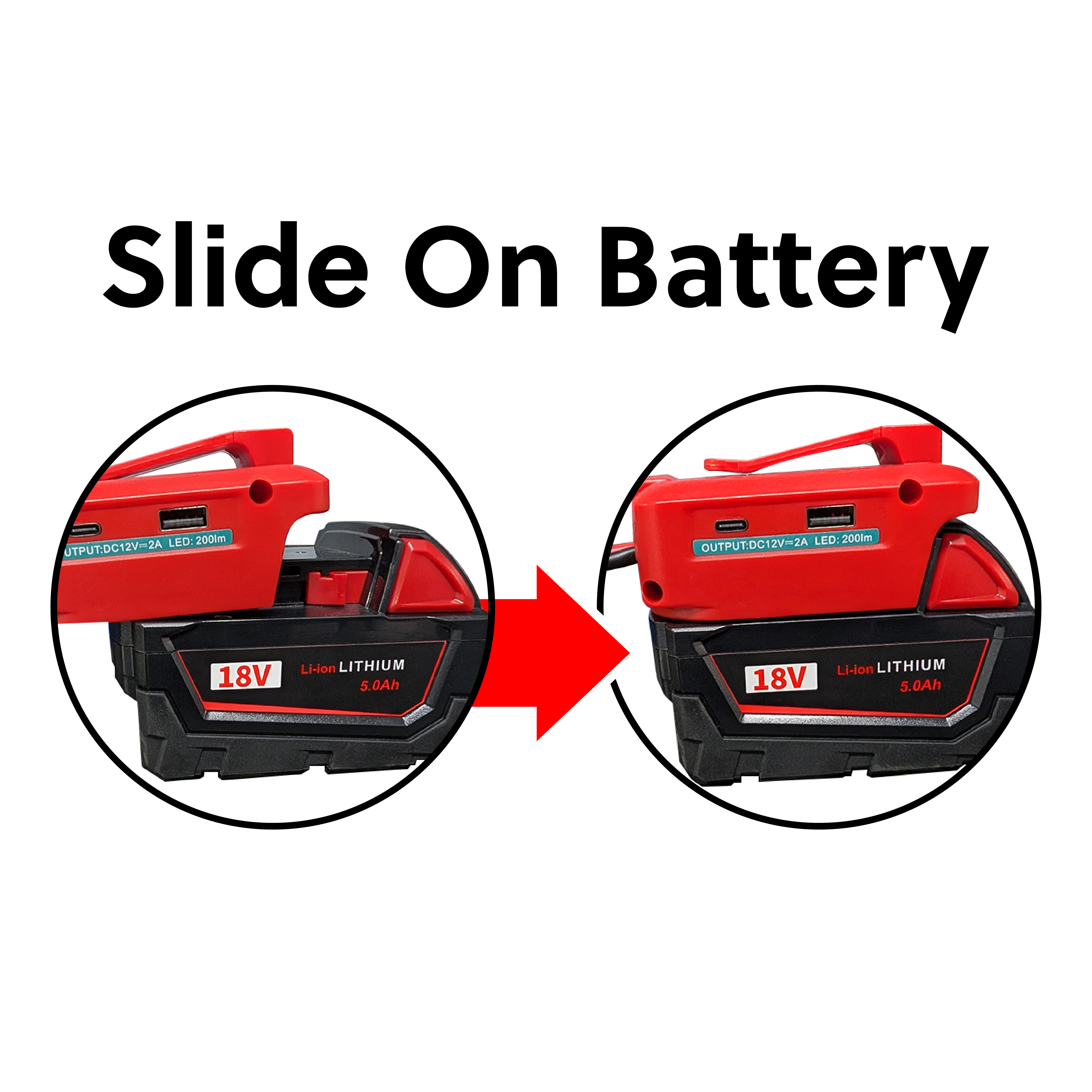 IP POWER Rapid Amp Charger / Jump Starter SMALL Kit | Compatible with Milwaukee 18V Li-ion Battery