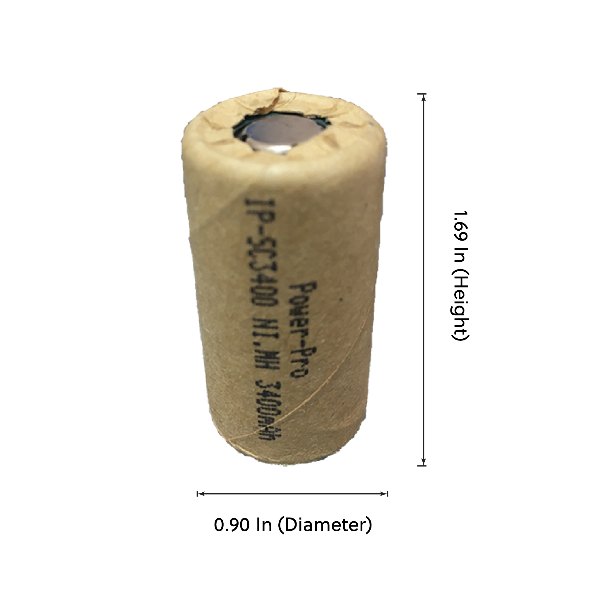 DROP SHIP: IP Power Sub C Ni-Mh 3400mAh