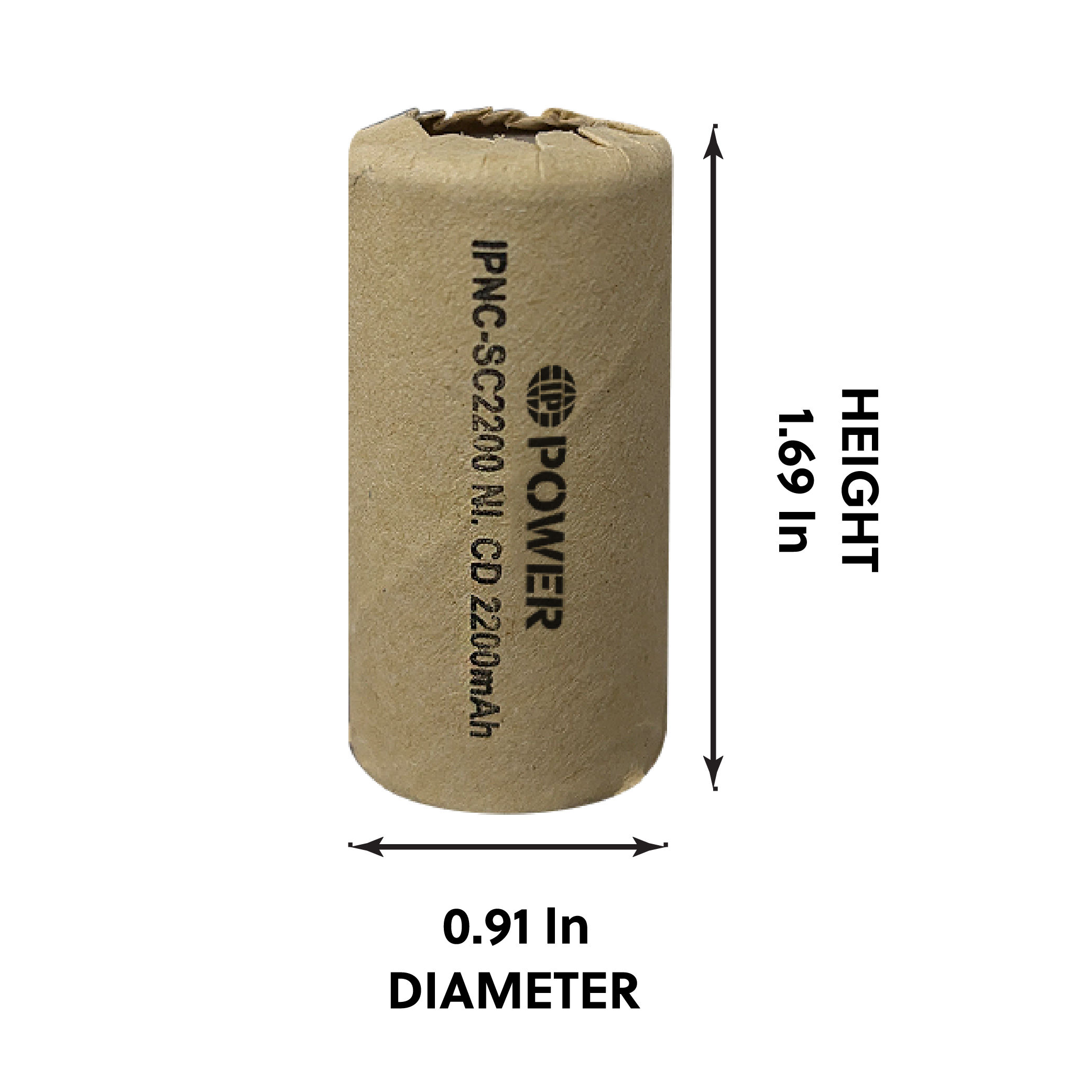 DROP SHIP: IP Power Sub C Ni-Cd 2200mAh