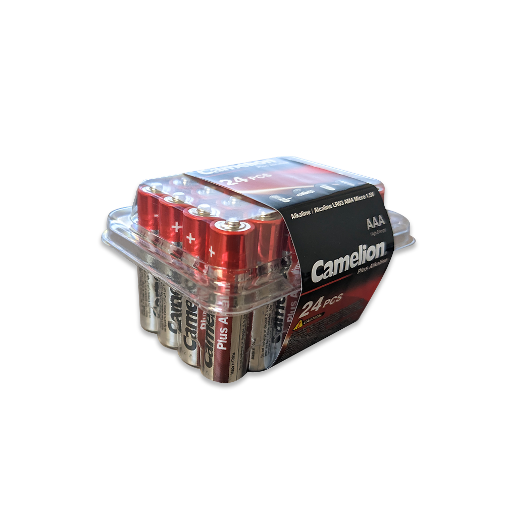 Camelion AAA Plus Alkaline Batteries Plastic Tub 24Pk