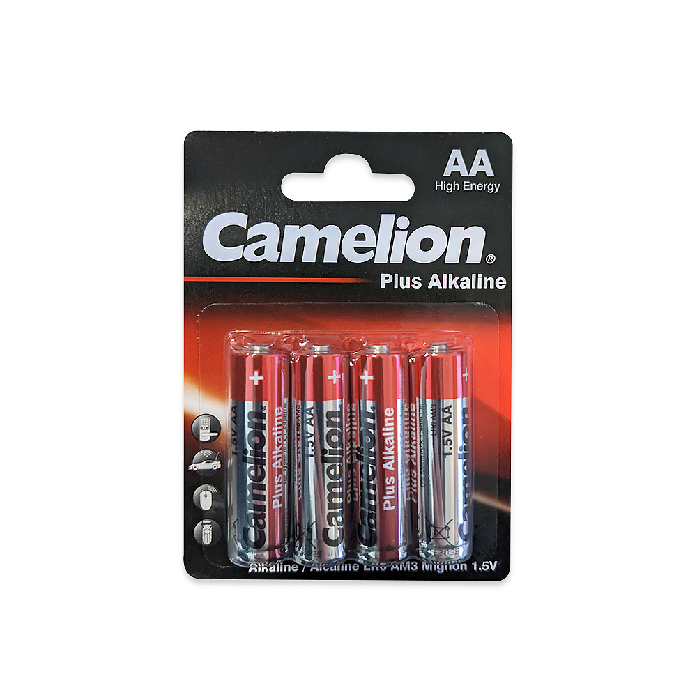 Camelion AA Plus Alkaline Batteries Blister 4Pk