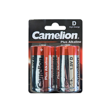 Camelion D Plus Alkaline Batteries Blister 2Pk