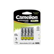 Camelion AAA Ni-Cd 1.2V 300mAh Rechargeable Battery Blister 4Pk