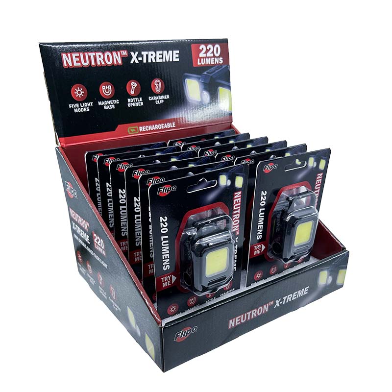 Flipo Neutron X-Treme Rechargeable Mini Multi-Task Light | 12 PC Display