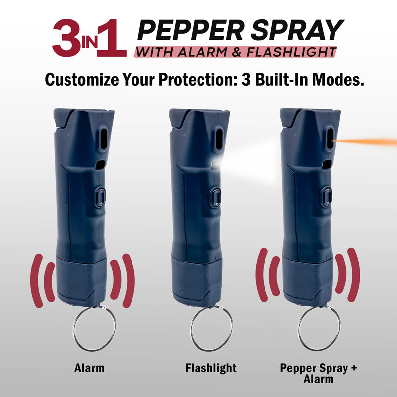 Flipo Defy 3-in-1 Pepper Spray With Alarm & Flashlight | Giftbox