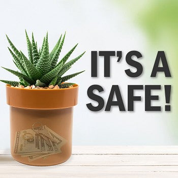 Flipo Secret Safe | Flower Pot With Key Lock
