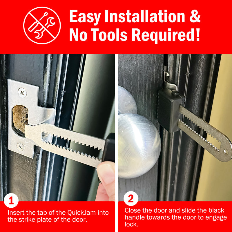 Flipo QuickJam™ Universal Portable Door Blocker | 12 PC Display