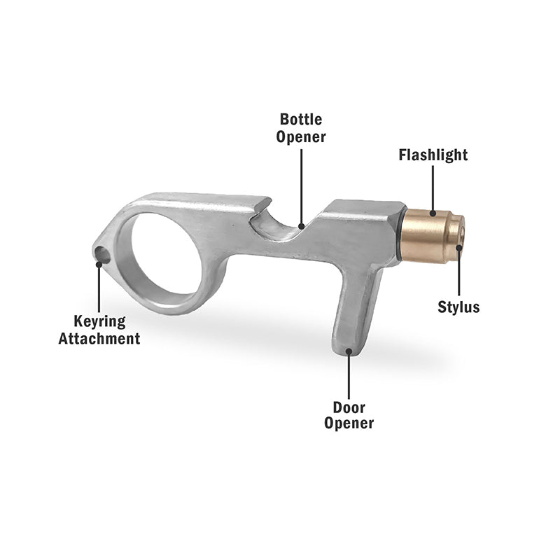 Flipo Safe Key Contact-Less LED Keychain Multi-Tool