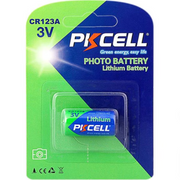 PK Cell CR123A 3V Lithium Primary Battery Blister 1Pk - Non Rechargeable