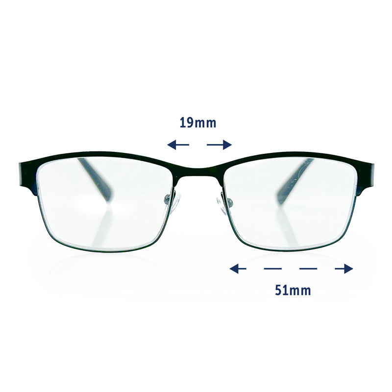 Flipo Eyewear's Blue Light Blocking Reading Glasses - Blister 3Pk (1 Silver, 1 Black, 1 Blue)