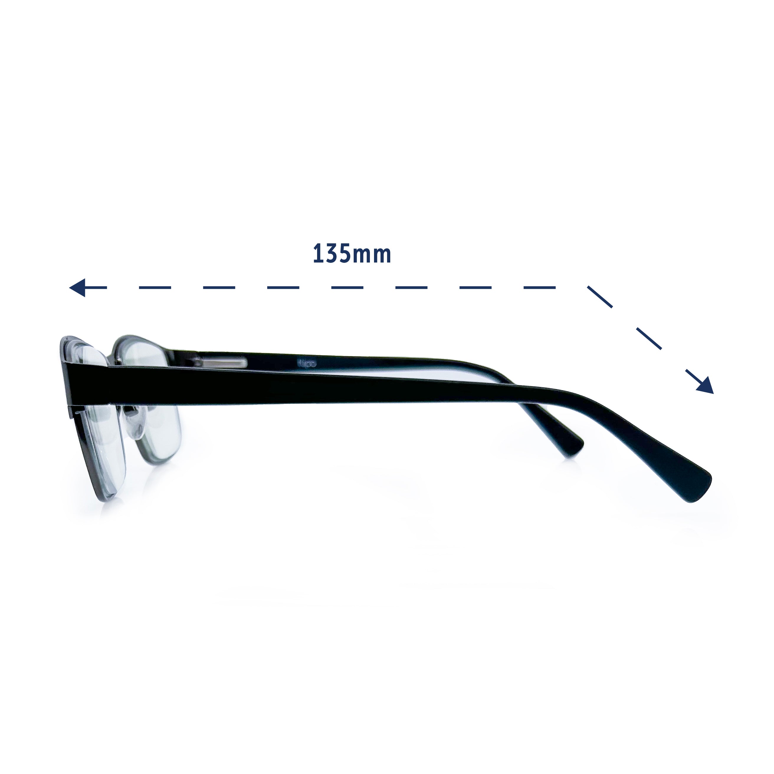 Flipo Eyewear's Blue Light Blocking Reading Glasses - Blister 3Pk (1 Silver, 1 Black, 1 Blue)