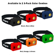 Flipo Vega 200 COB LED Ultralight 3-Pack Headlamps