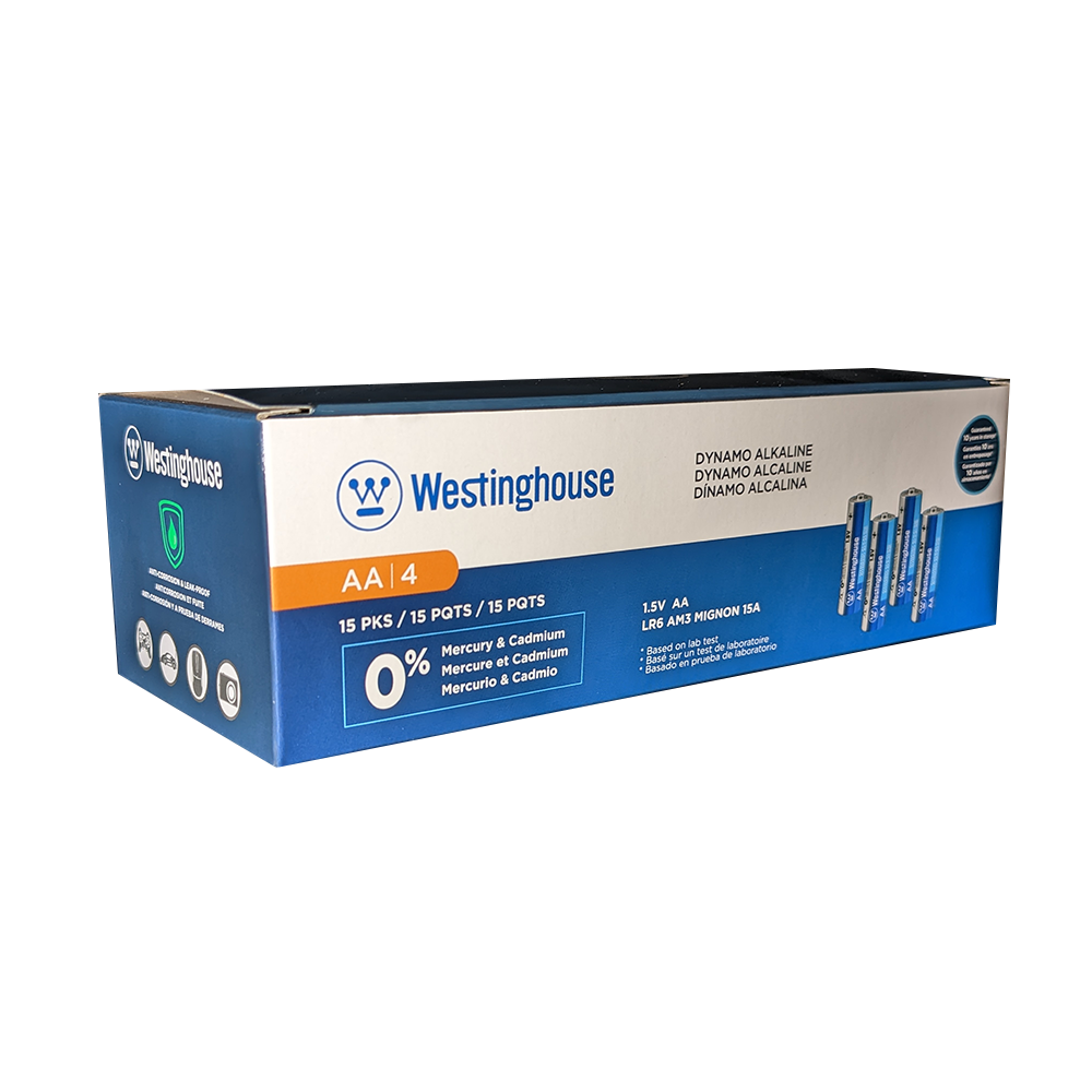 Westinghouse AA Dynamo Alkaline Cardboard Box of 60