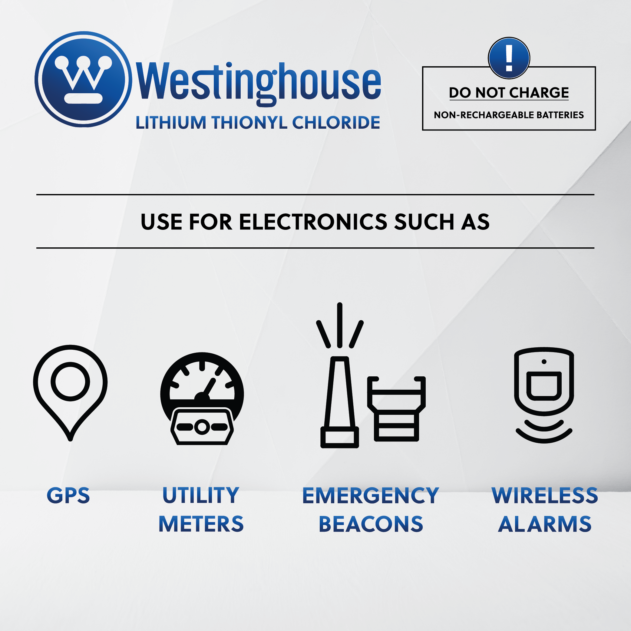 Westinghouse ER14250 1/2AA Size 3.6V Lithium Primary Battery for Specialized Devices - Non Rechargeable