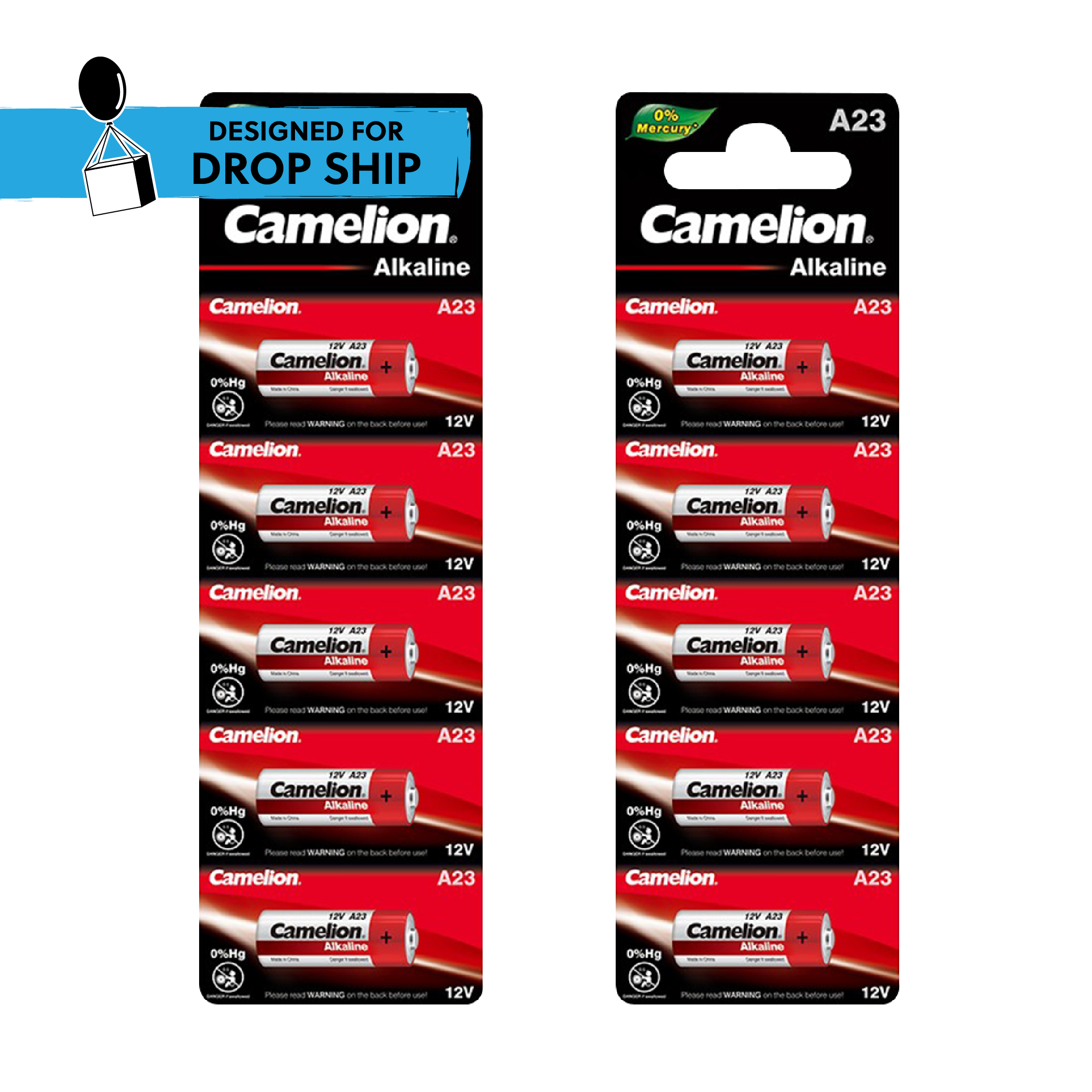 DROP SHIP: Camelion A23 Alkaline Specialty Battery 10 Pack ( 2 x 5Pc Packs)