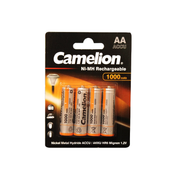 Camelion AA Ni-Mh 1000mAh Rechargeable Battery Blister 4Pk