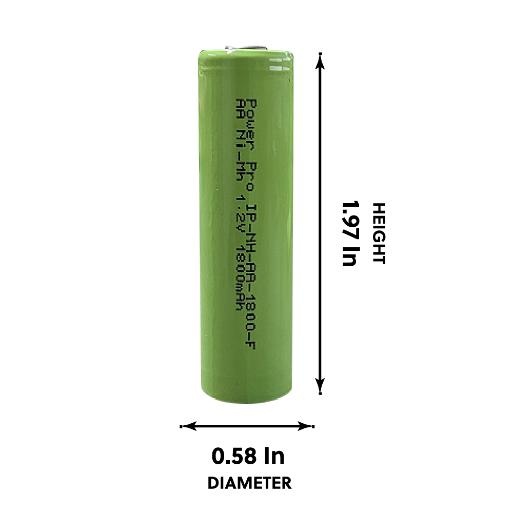 DROP SHIP: IP Power Ni-Mh AA 1800mAh Rechargeable Flat Top
